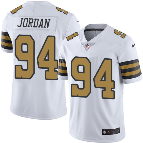 Men New Orleans Saints #94 Cam Jordan Navy White Nike Color Rush Playe NFL Jerseys 